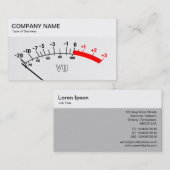 Bovenpaneel - VU-meter 01 Visitekaartje (Voorkant / Achterkant)