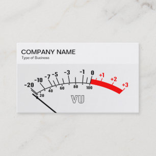 Bovenpaneel - VU-meter 01 Visitekaartje