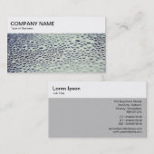 Bovenpaneel - Waterdruppels op glas Visitekaartje (Voorkant / Achterkant)