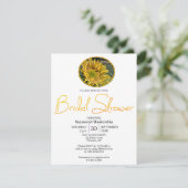 Bovenrand Zonnebloem Fotofoto-Sjabloon Kaart (Staand voorkant)