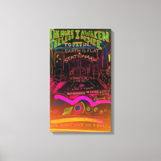 Bovenruimte is nep canvas afdruk