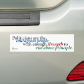 Bovenstaand beginsel verhogen bumpersticker (Op auto)