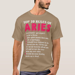 Bovenste 10 regels van de dierenriem t-shirt