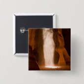 Bovenste Antelope Canyon, Page, Arizona Vierkante Button 5,1 Cm (Voorkant /achterkant)
