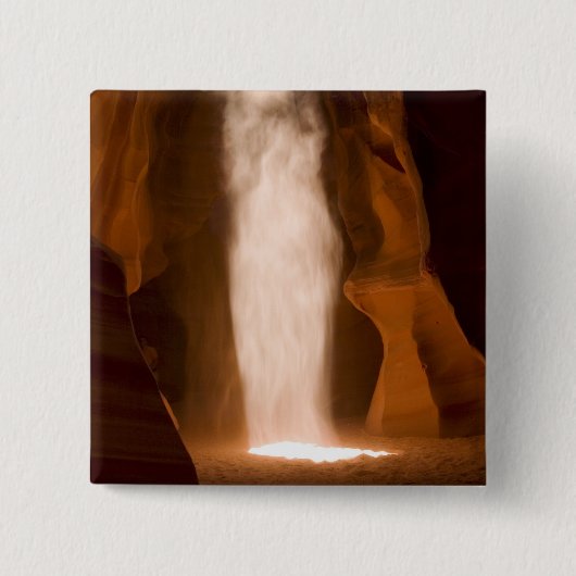 Bovenste Antelope Canyon, Page, Arizona Vierkante Button 5,1 Cm (Voorkant)