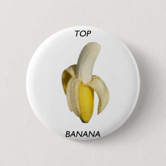 Bovenste banaan ronde button 5,7 cm (Voorkant)
