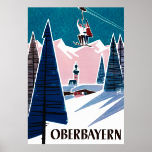 Bovenste Beieren Duitsland Poster voor reizen