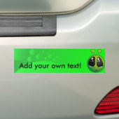 Bovenste buitenaardse bumpersticker (Op auto)