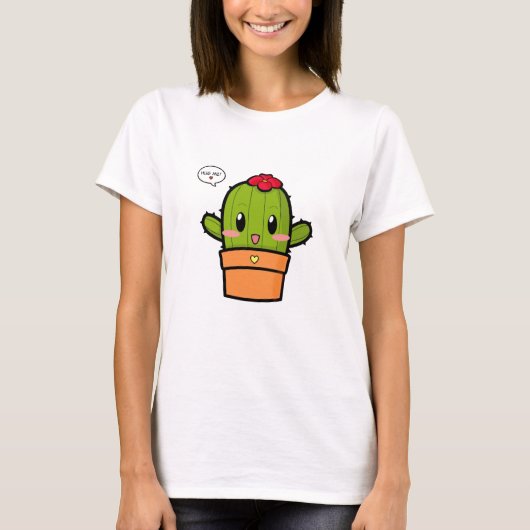 Bovenste cactus knuffelen me t-shirt (Voorkant)