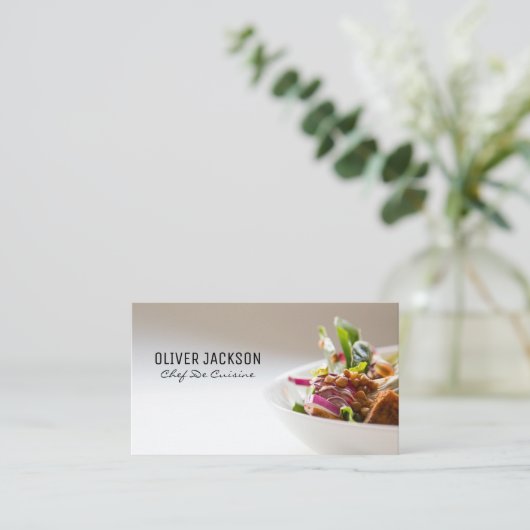 Bovenste Chef | Catering Visitekaartje (Staand voorkant)