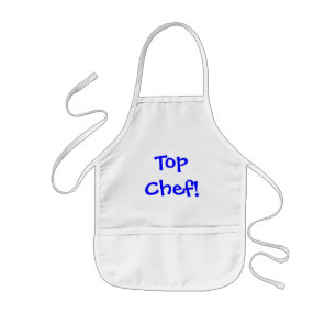 Bovenste Chef Child's Apron (blauw) Kinder Schort