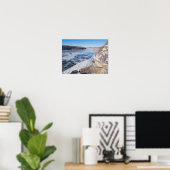 Bovenste cliff over de bevroren missippi rivier poster (Thuiskantoor)
