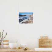 Bovenste cliff over de bevroren missippi rivier poster (Keuken)