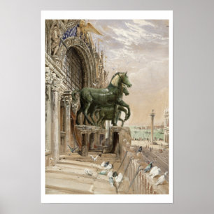 Bovenste deel van de gevel van de St. Mark-kerk, Poster