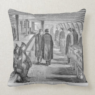 Bovenste dek van het 'Unite'-ziekenhuis, aangeslot Kussen