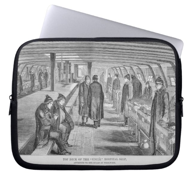 Bovenste dek van het 'Unite'-ziekenhuis, aangeslot Laptop Sleeve (Voorkant)