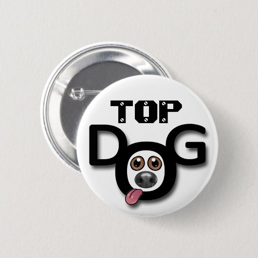 Bovenste dog Button badge (Voorkant /achterkant)