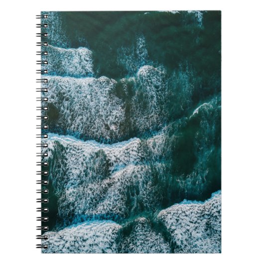 Bovenste foto van het uitzicht van het waterlichaa notitieboek (Voorkant)