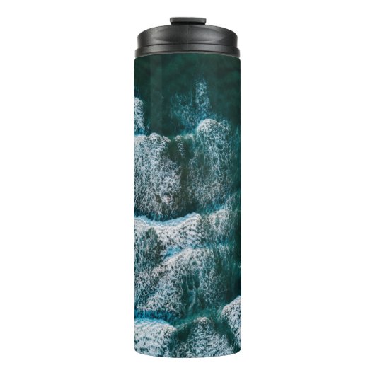 Bovenste foto van het uitzicht van het waterlichaa thermosbeker (Voorkant)