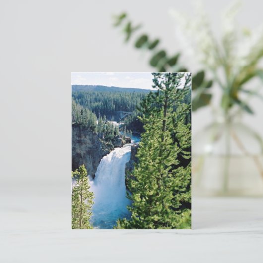 Bovenste geelsteen Herfsten Briefkaart (Staand voorkant)