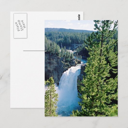 Bovenste geelsteen Herfsten Briefkaart (Voorkant / Achterkant)