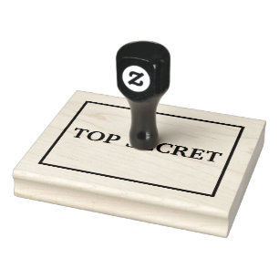 Bovenste geheim rubberstempel