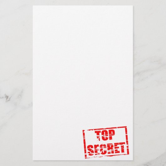 Bovenste geheime rubberstempel briefpapier (Voorkant)