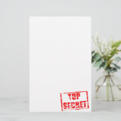 Bovenste geheime rubberstempel briefpapier (Staand voorkant)