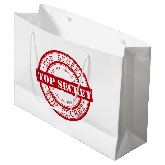 Bovenste geheime zegel large cadeautasje (Voorkant Gekanteld)