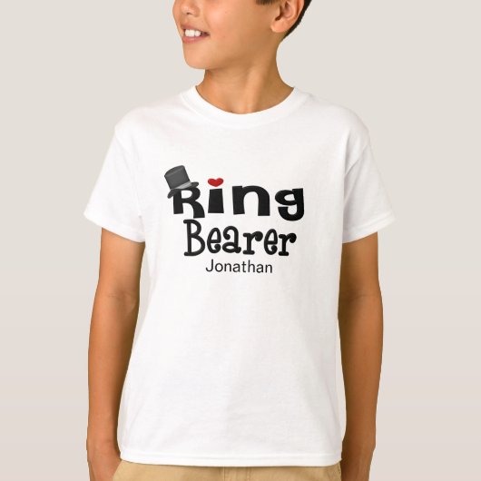 Bovenste hat Ring Bearer T-shirt (Voorkant)
