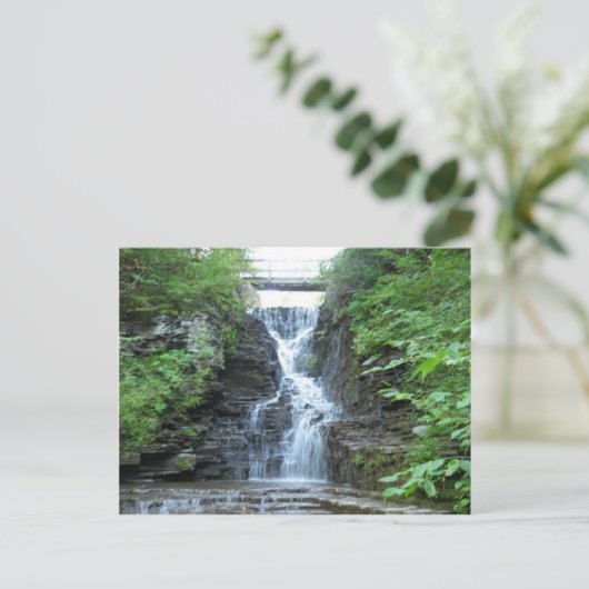 Bovenste Herfst karnemelk Ithaca, NY Briefkaart (Staand voorkant)