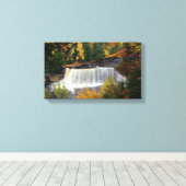 Bovenste Herfst Tahquamenon Canvas Afdruk (Insitu (Houten vloer))