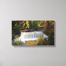 Bovenste Herfst Tahquamenon Canvas Afdruk