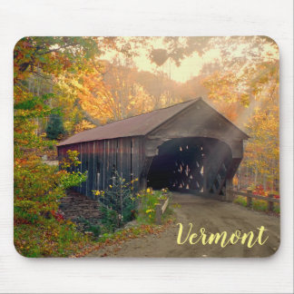 Bovenste Herfsten bedekte brug, Vermont Muismat