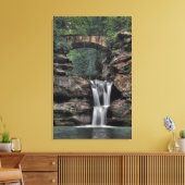 Bovenste Herfsten, Oude grot van het Man, Hocking Canvas Afdruk (Insitu (Woonkamer))