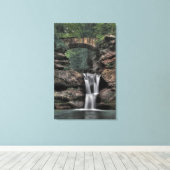 Bovenste Herfsten, Oude grot van het Man, Hocking Canvas Afdruk (Insitu (Houten vloer))