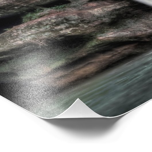 Bovenste Herfsten, Oude grot van het Man, Hocking  Foto Afdruk (Hoek)