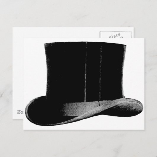 bovenste hoed briefkaart (Voorkant / Achterkant)