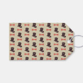 Bovenste hoed en stropdas label cadeaulabel (Voorkant (Horizontaal))