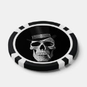 Bovenste hoed poker chips (Enkel)