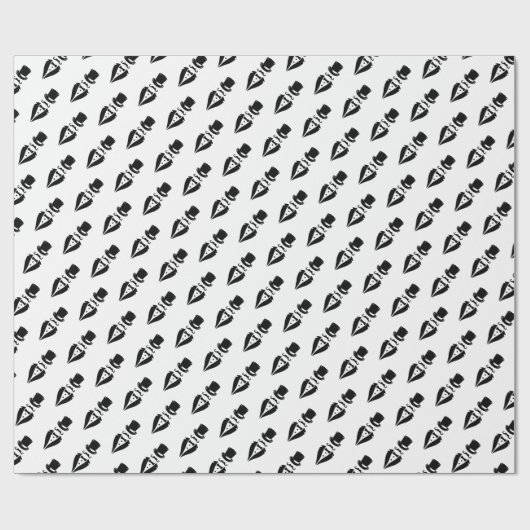 Bovenste Hoed Tuxedo Snaar Trouwdag Cadeaupapier (Vlak)