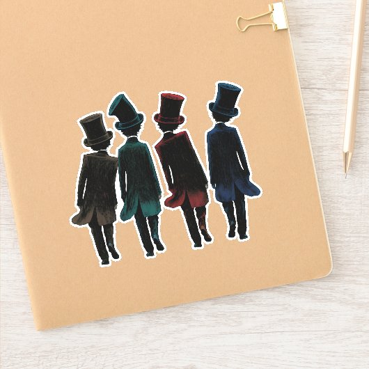 Bovenste hoedenmakers sticker (Notitieboek)