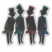 Bovenste hoedenmakers sticker (Voorkant)