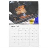 Bovenste hond: Canine Cop van het jaarrooster 2012 Kalender (Feb 2027)