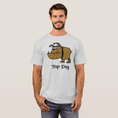 Bovenste hond T-shirt (Voorkant volledig)