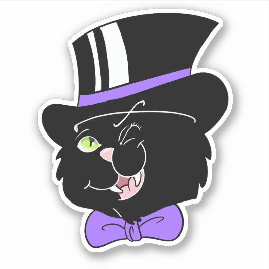 Bovenste katteticker sticker (Voorkant)