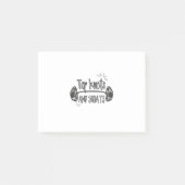 Bovenste knoppen en pekels post-it® notes (Voorkant)