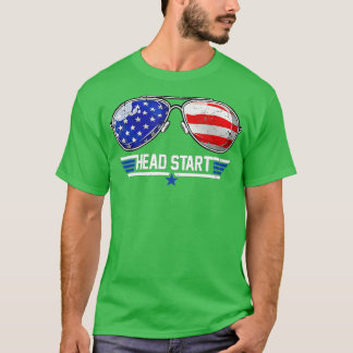 Bovenste kop Zonnebrillen naar school (2) T-shirt