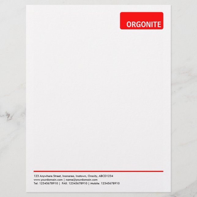 Bovenste Label v3 - Rood Briefhoofd Ontwerp (Voorkant)