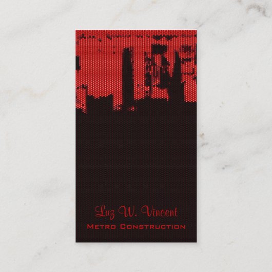 Bovenste LED in het centrum Visitekaartje (Voorkant)